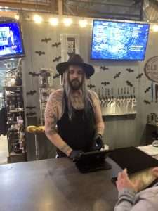 Death Serving Beer at Old Stump